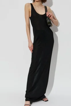 Saint Laurent BLACK Dress with lurex thread