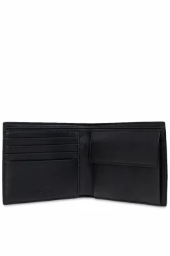 Saint Laurent BLACK Folding wallet with logo
