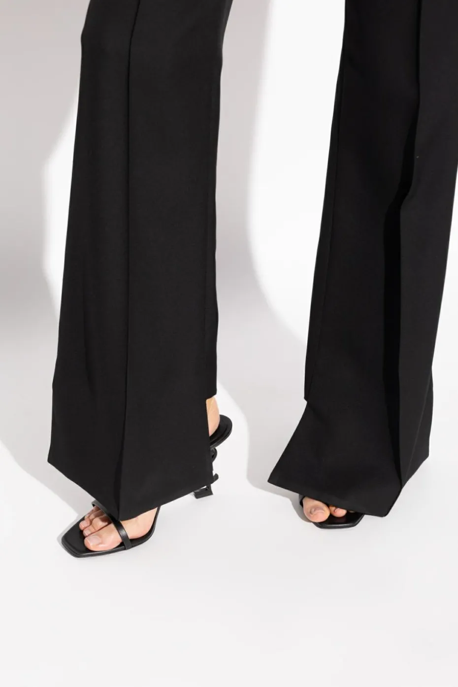 Saint Laurent BLACK Heeled Sandals Opyum