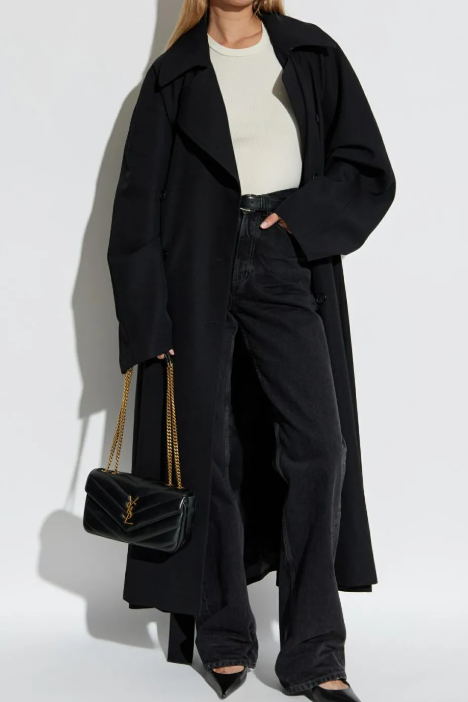 Saint Laurent BLACK High-waisted jeans