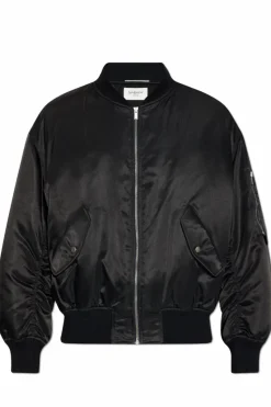 Saint Laurent BLACK Insulated bomber jacket
