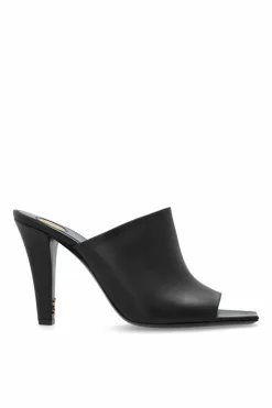 Saint Laurent BLACK "Jill" heeled sandals