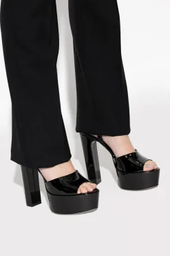 Saint Laurent BLACK ‘Jodie‘ platform sandals