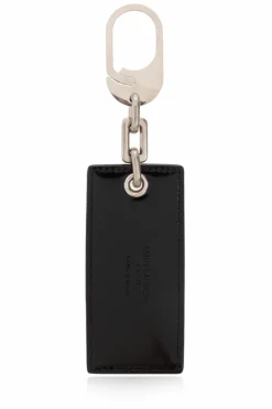 Saint Laurent BLACK Keyring with logo