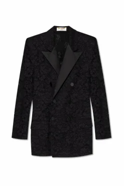 Saint Laurent BLACK Lace blazer