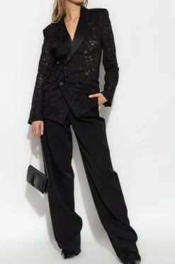 Saint Laurent BLACK Lace blazer