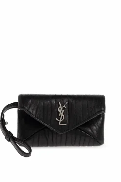 Saint Laurent BLACK Lambskin pouch