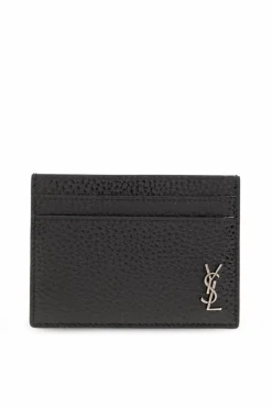 Saint Laurent BLACK Leather card case