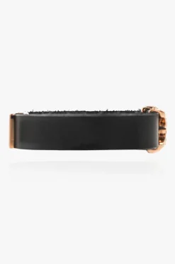 Saint Laurent BLACK Leather bracelet