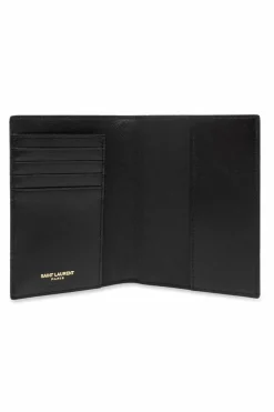 Saint Laurent BLACK Leather wallet with logo