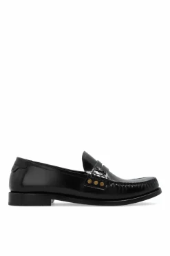 Saint Laurent BLACK Leather loafers