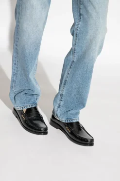 Saint Laurent BLACK Leather loafers