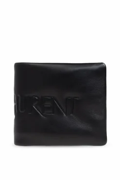 Saint Laurent BLACK Leather wallet with logo