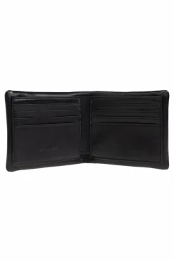 Saint Laurent BLACK Leather wallet with logo