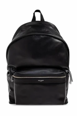 Saint Laurent BLACK Leather backpack āCityā