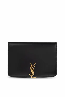 Saint Laurent BLACK Leather Wallet