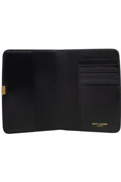 Saint Laurent BLACK Leather Wallet
