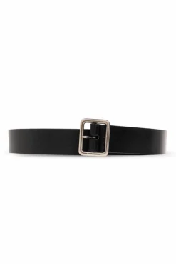 Saint Laurent BLACK Leather belt