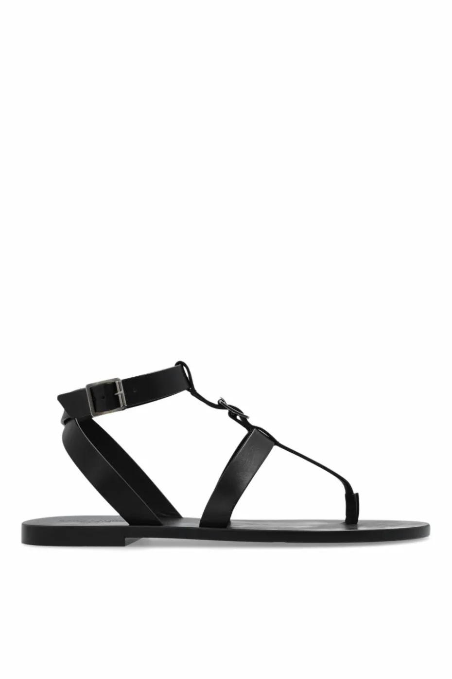 Saint Laurent BLACK Leather sandals