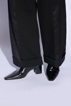 Saint Laurent BLACK Leather boots