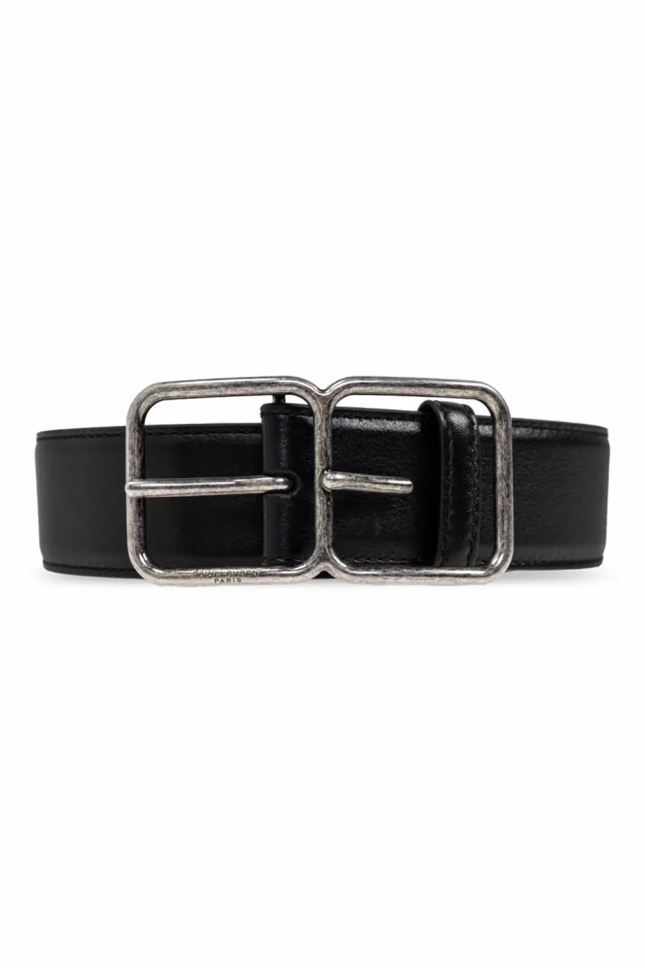 Saint Laurent BLACK Leather belt