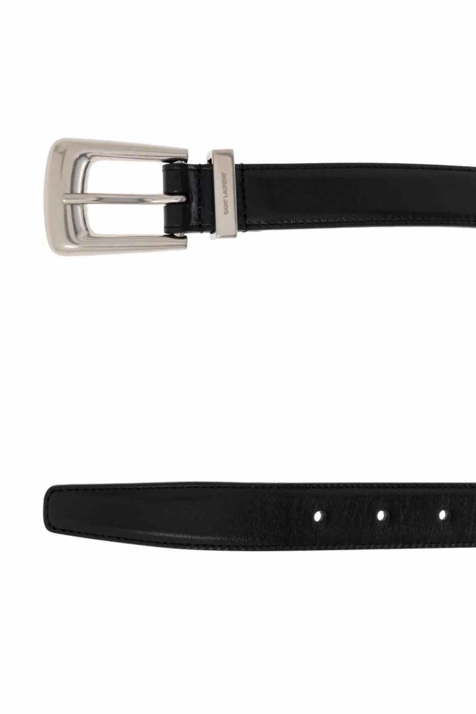 Saint Laurent BLACK Leather belt