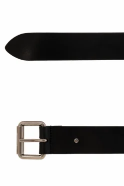 Saint Laurent BLACK Leather belt