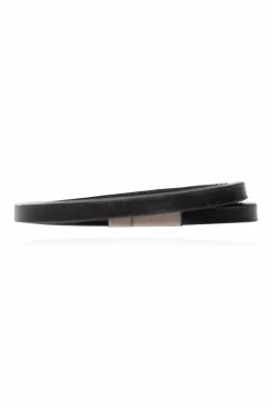 Saint Laurent BLACK Leather bracelet