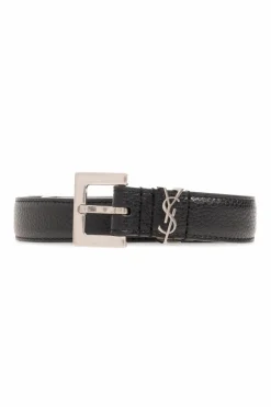 Saint Laurent BLACK Leather belt