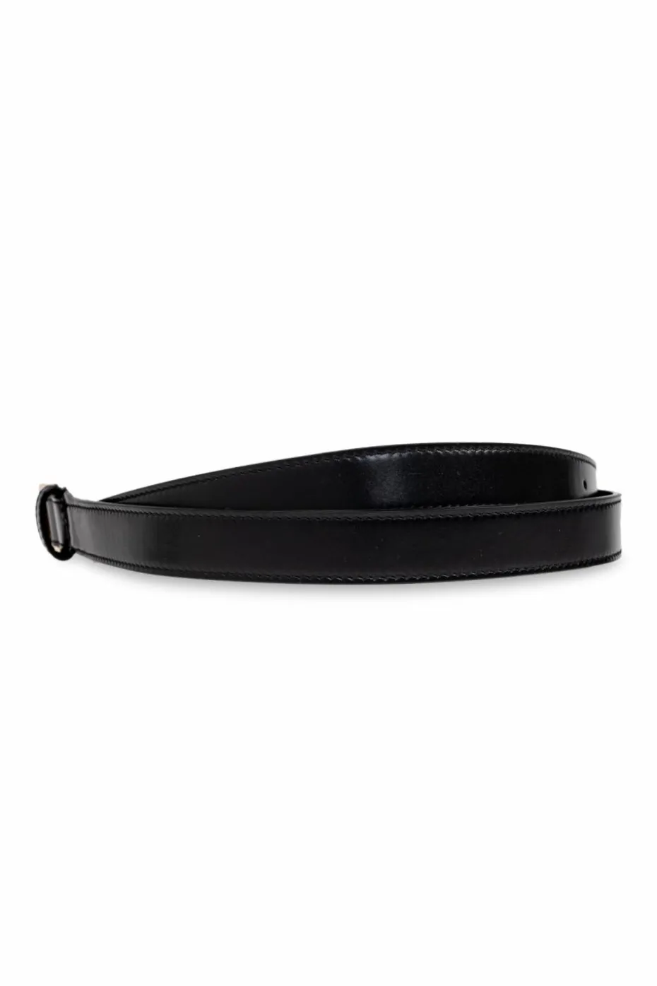 Saint Laurent BLACK Leather belt
