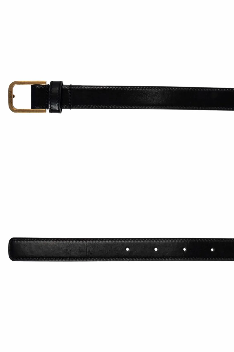 Saint Laurent BLACK Leather belt