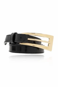 Saint Laurent BLACK Leather bracelet