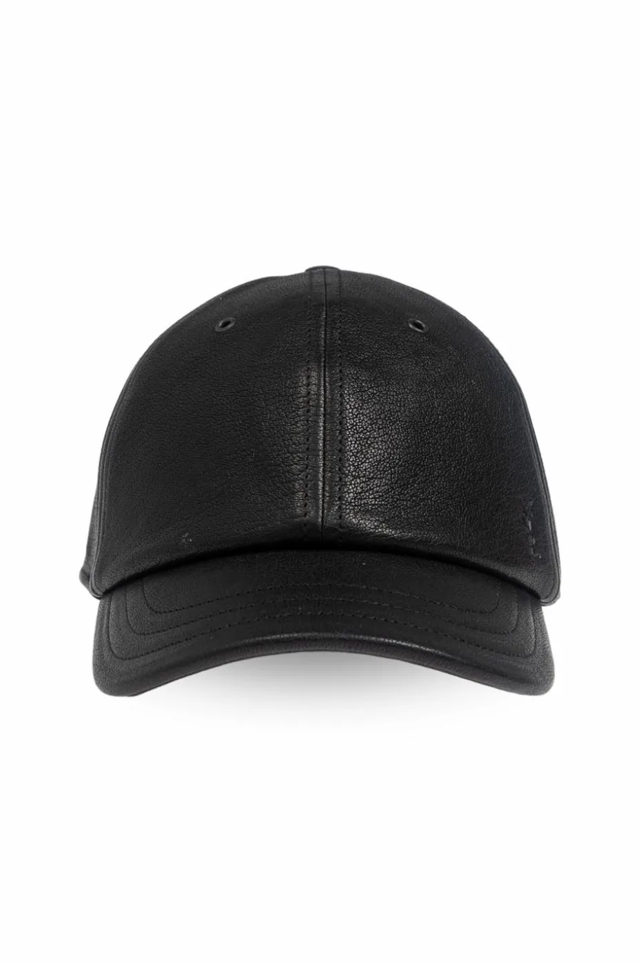 Saint Laurent BLACK Leather cap