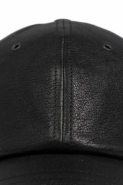 Saint Laurent BLACK Leather cap