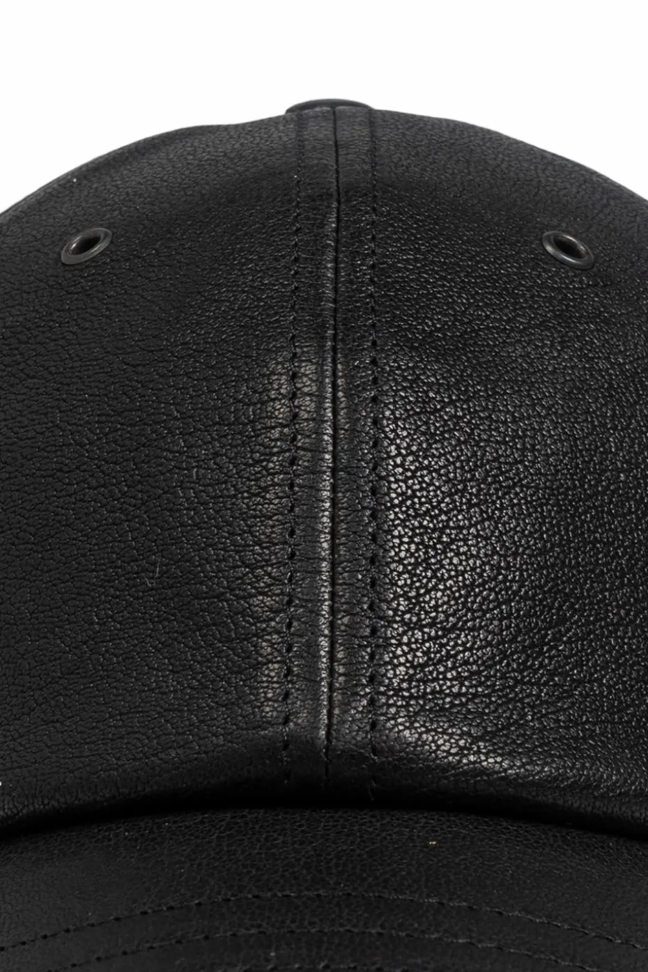Saint Laurent BLACK Leather cap