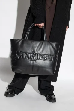 Saint Laurent BLACK Leather shopper bag