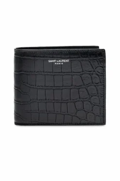 Saint Laurent BLACK Logo wallet