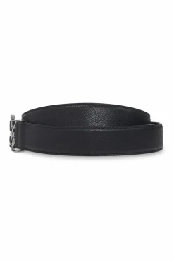 Saint Laurent BLACK Logo belt