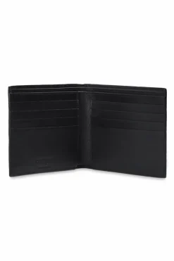 Saint Laurent BLACK Logo-embroidered wallet