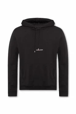 Saint Laurent BLACK Logo-printed hoodie