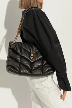 Saint Laurent BLACK ‘Loulou Puffer’ shoulder bag