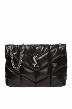 Saint Laurent BLACK ‘Loulou Puffer’ shoulder bag