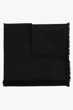 Saint Laurent BLACK Monogrammed shawl