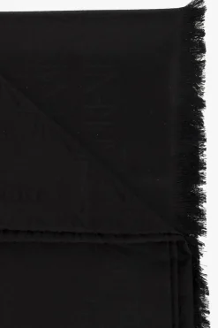 Saint Laurent BLACK Monogrammed shawl