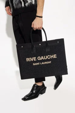 Saint Laurent BLACK ‘Noe Rive Gauche’ shopper bag