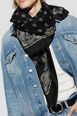 Saint Laurent BLACK Paisley scarf