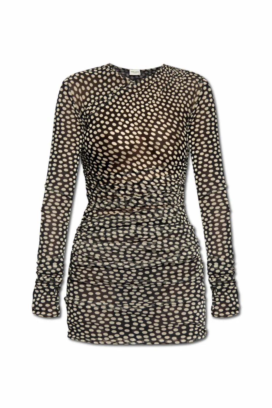 Saint Laurent BLACK Polka dot dress