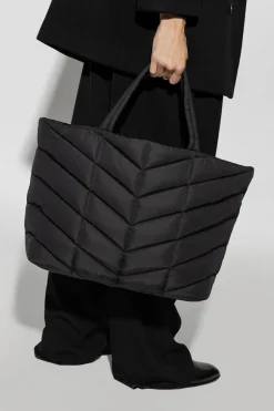 Saint Laurent BLACK ‘Puffer’ shopper bag