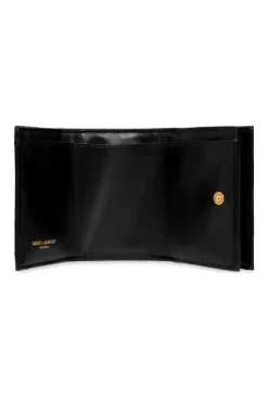 Saint Laurent BLACK Quilted wallet