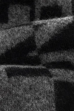 Saint Laurent BLACK Scarf with logo